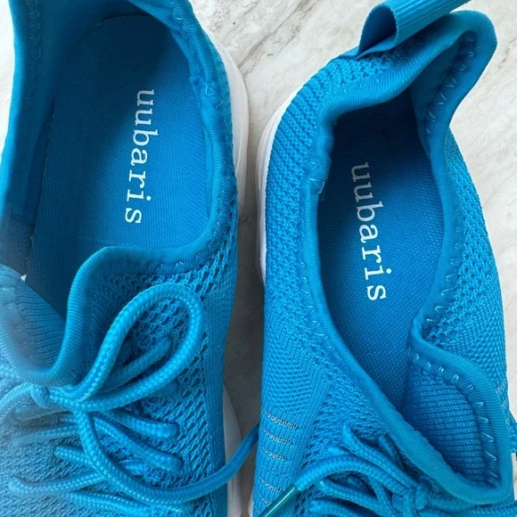 Blue and White Sneakers with Mesh Upper and Lace-Up Design NWOT - Picture 11 of 12